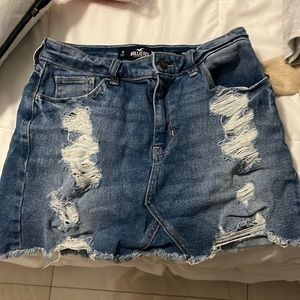 Hollister size 5 jean skirt